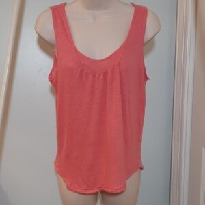 Sundance Pink Linen Tank sz Small